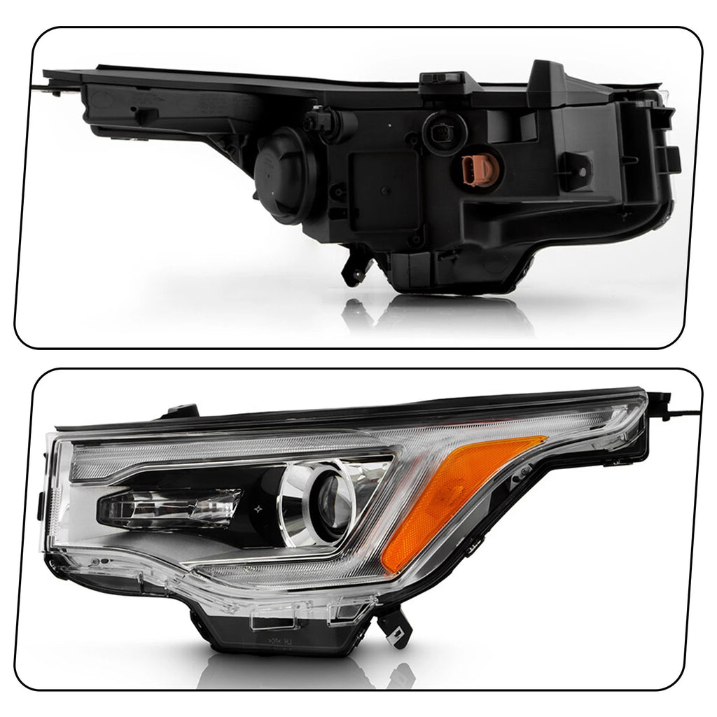 Halogen Headlight Set for GMC Acadia (2017–2019) w/Halogen DRL Chrome