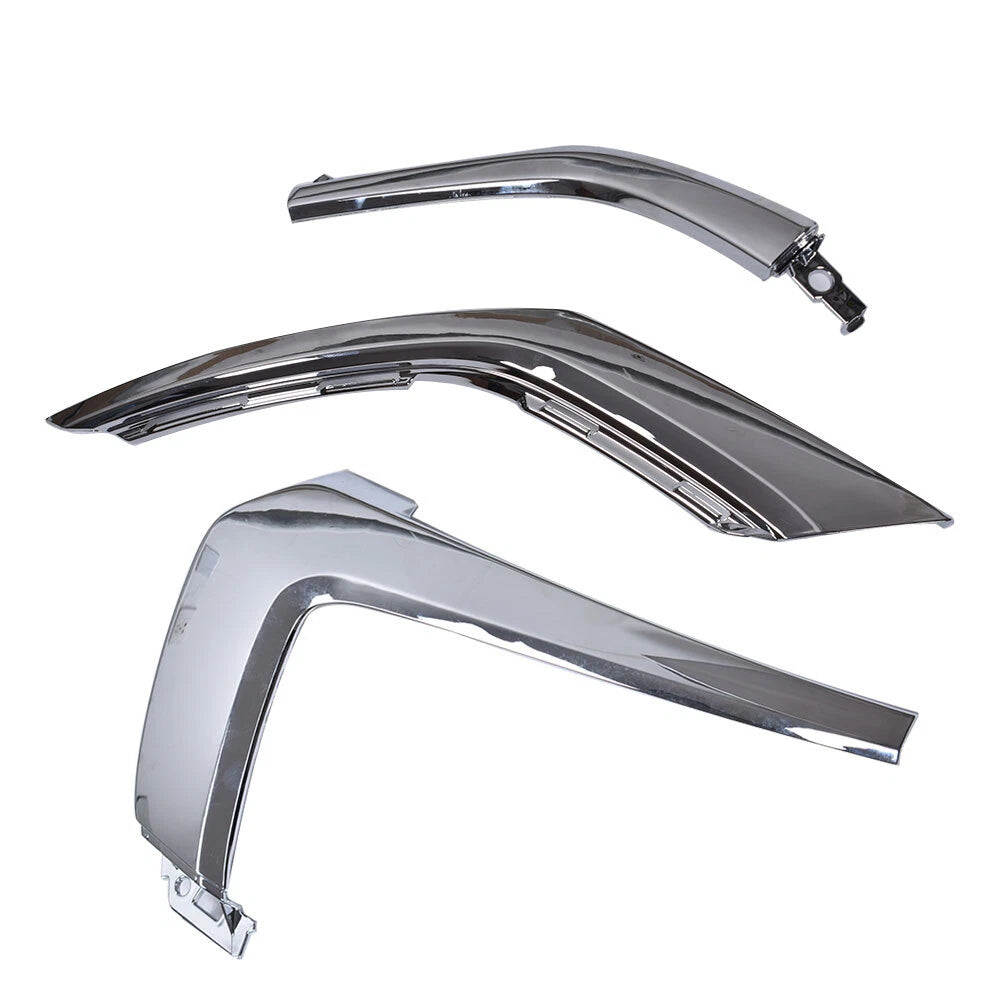 Set of Front Bumper Chrome Trim Molding for Mitsubishi Outlander (2016–2020)