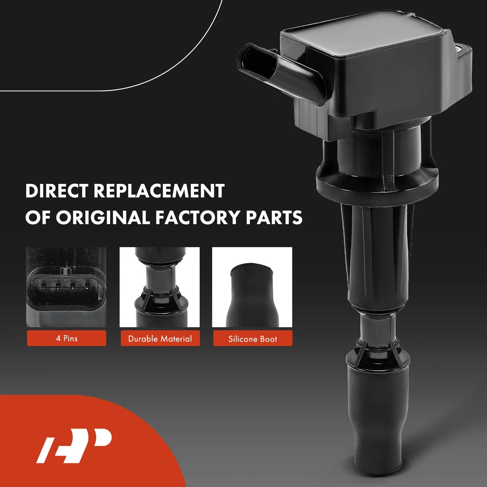 Set of 4 Ignition Coils & 4 Iridium Spark Plugs for Kia Niro Hyundai Ioniq (2017–2022)