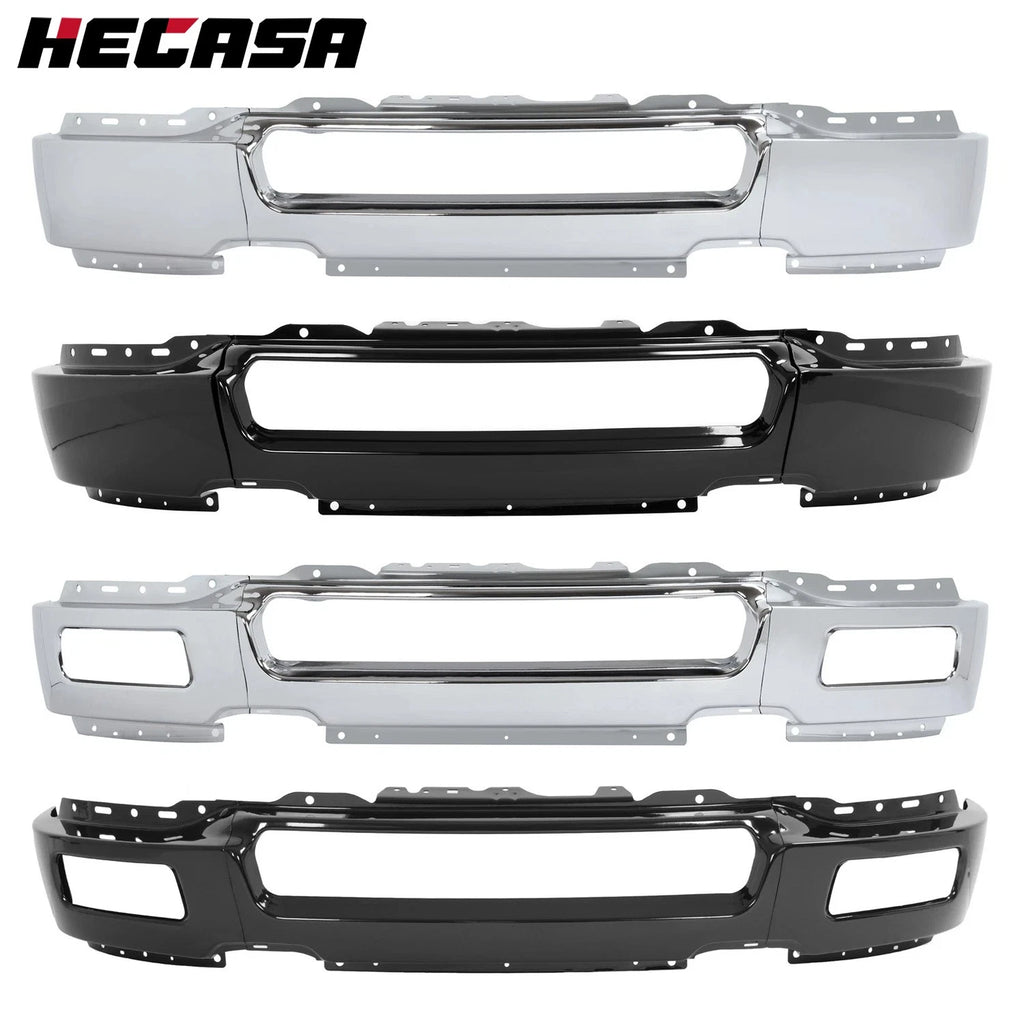 Chrome/Black Front Bumper Face Bar for Ford F-150, Lincoln Mark LT (2004–2005)