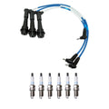 NGK 5mm Wire Set & Denso Platinum Spark Plug Kit for GS300 IS300 SC300 Supra (1992–2005)