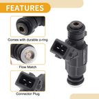 1 Pc Fuel Injector No. 0280155921/077133551M for Volkswagen Touareg (2004–2006)