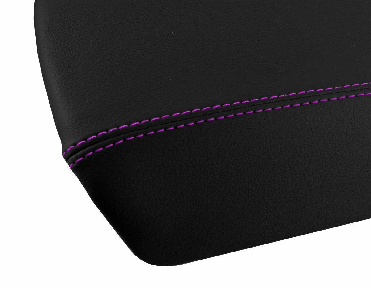 Armrest Cover for Ford Edge (2011–2020) Leather with Purple Stitch
