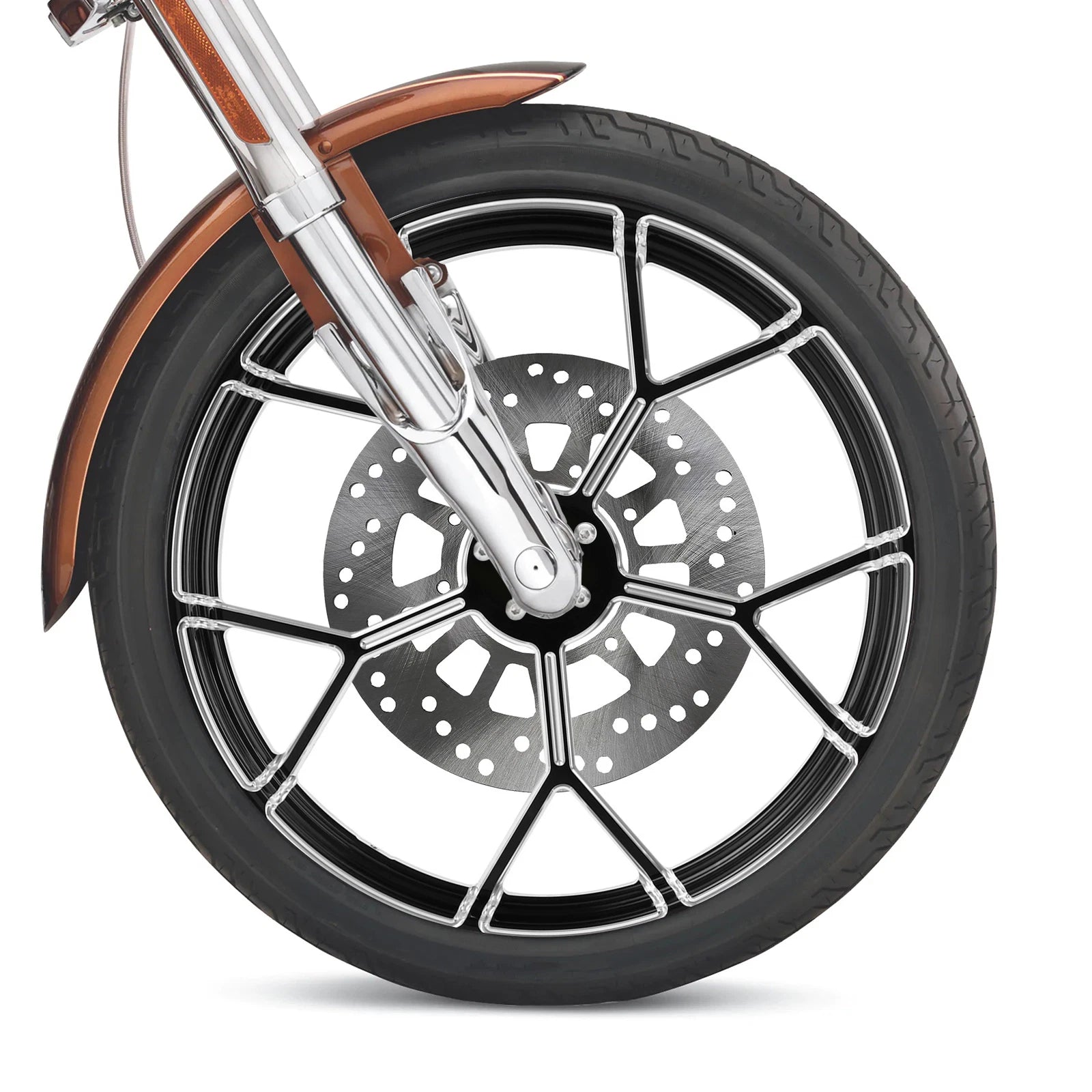 23" Front Wheel Rim for Harley Touring (2008–2025) - Painted Fender