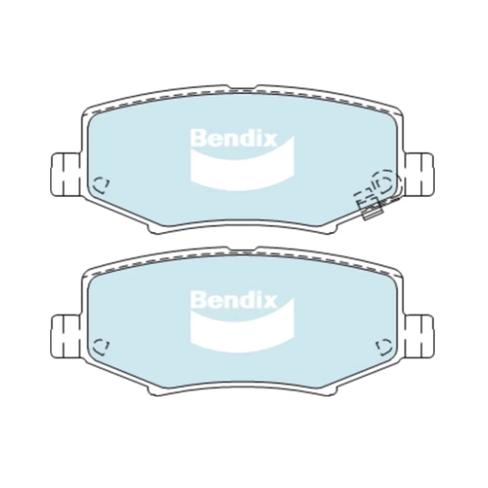 4WD Rear Disc Brake Pad Set 2.8L 3.8L for Jeep Wrangler JK (2007 - 2018)