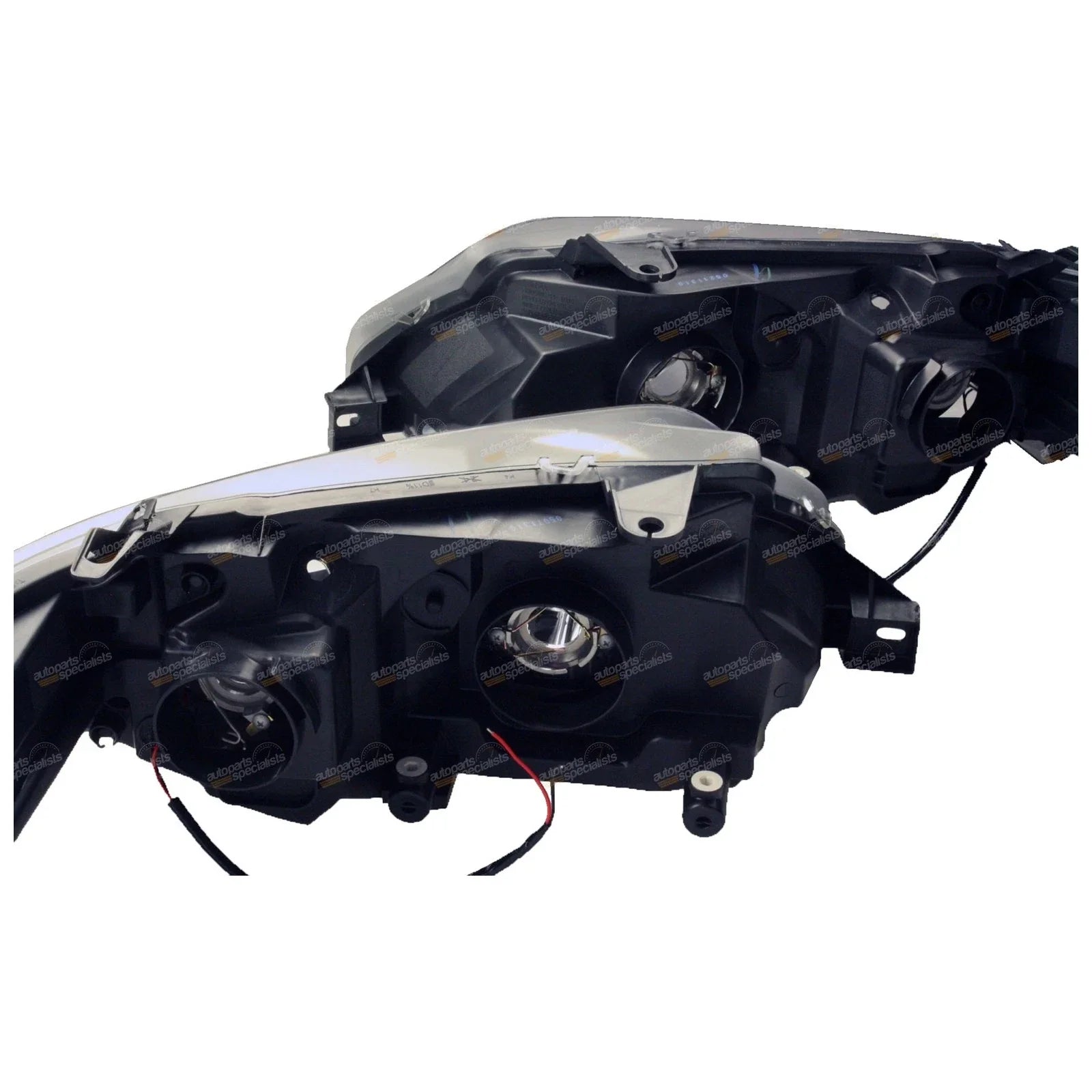 LH+RH Black Angel-Eyes HeadLight for Ford FG Falcon XR6 XR8