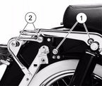 Chrome Skull Detachable Luggage Rack for Harley Touring (1997–2008)