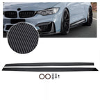 Carbon Fiber Side Skirts Panel Extension for BMW F82 F83 M4 (2015–2020)