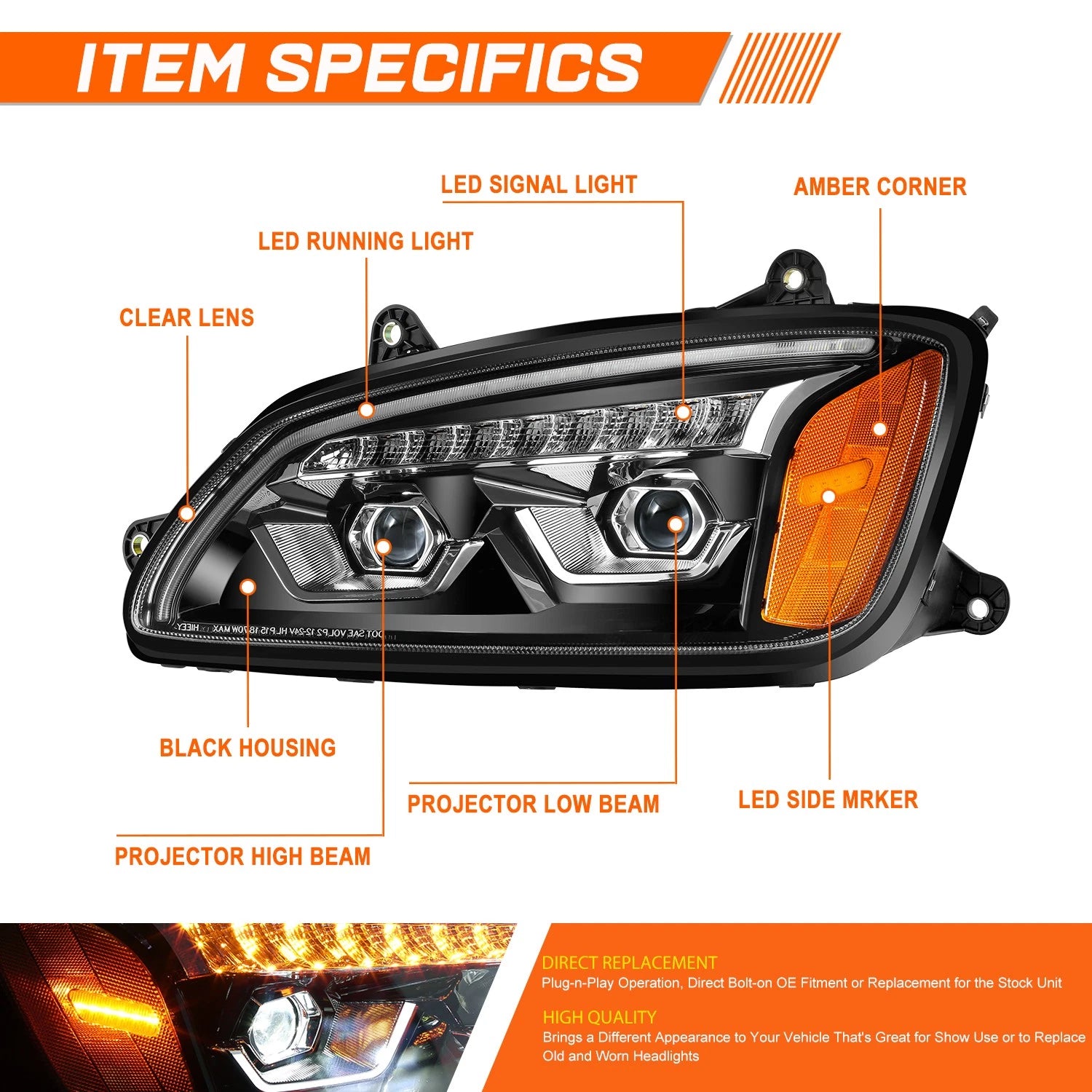 Chrome Tail Light Assembly for Ford F-150 (2021–2023)