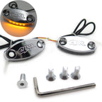 Mirror Block Off Base Plate LED Chrome for Honda CBR 1000RR (2004–2007)
