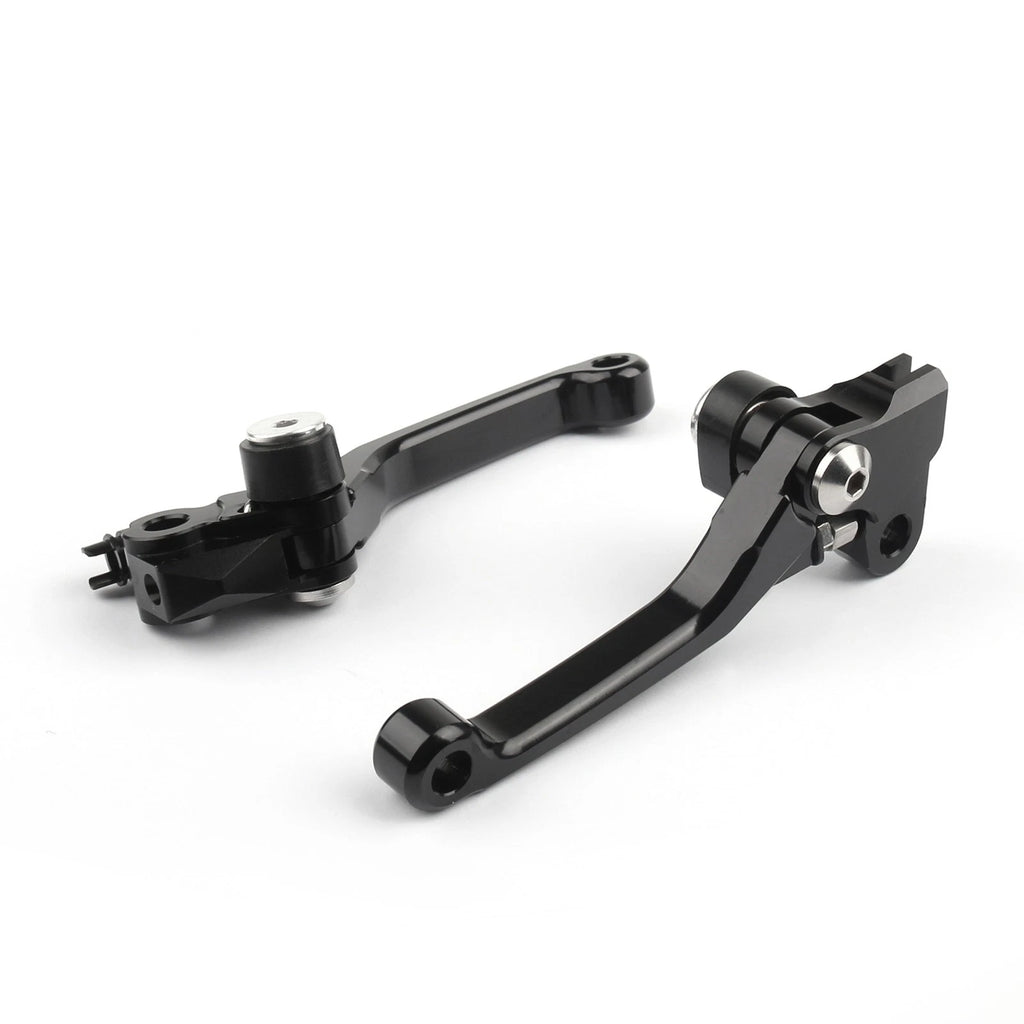 Pivot Brake Clutch Levers for Honda CRF250R CRF450R (2007–2014) Black
