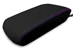 Console Lid Pull Over Cover Leather for Toyota 4Runner (2010–2019) Purple Stitch