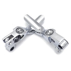 Chrome Skull Shorty Brake Clutch Levers for Harley XL/Dyna/Touring (1996–2007)
