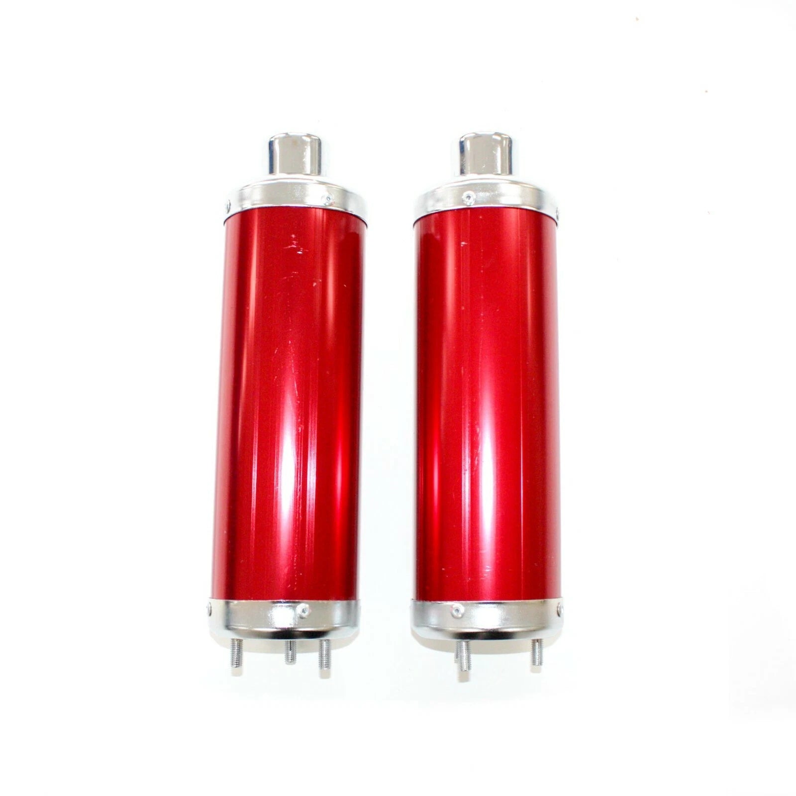 310mm Twin Exhaust Mufflers for 110cc 125cc Quad Dirt Bike ATV