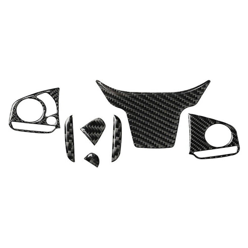 4Pcs Carbon Fiber Inner Steering Wheel Trim for Honda Civic (2016–2019)