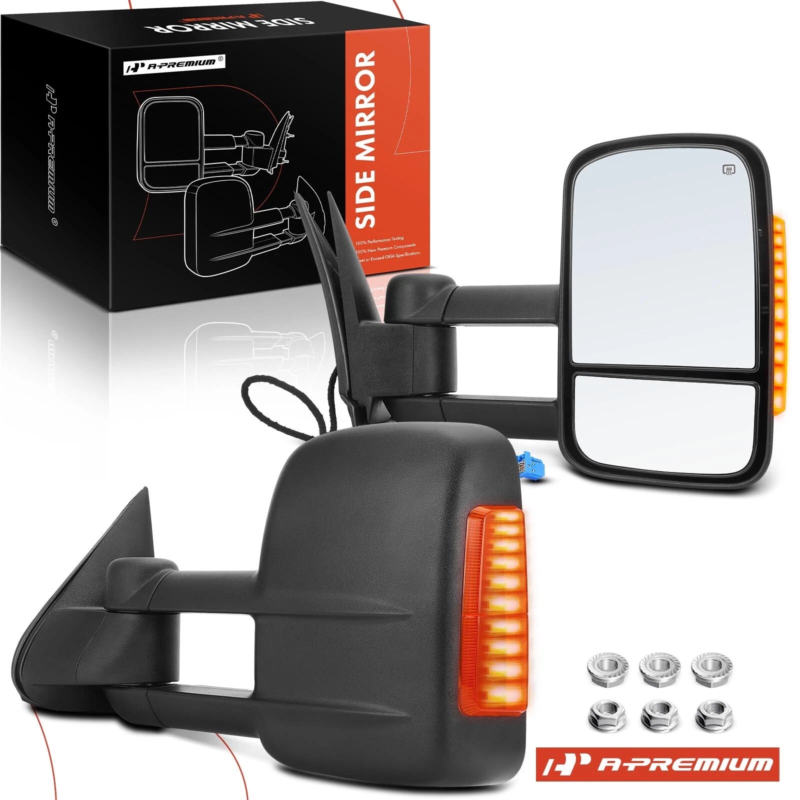 2X Power Towing Mirrors for Chevy Silverado 1500 (2003–2006)