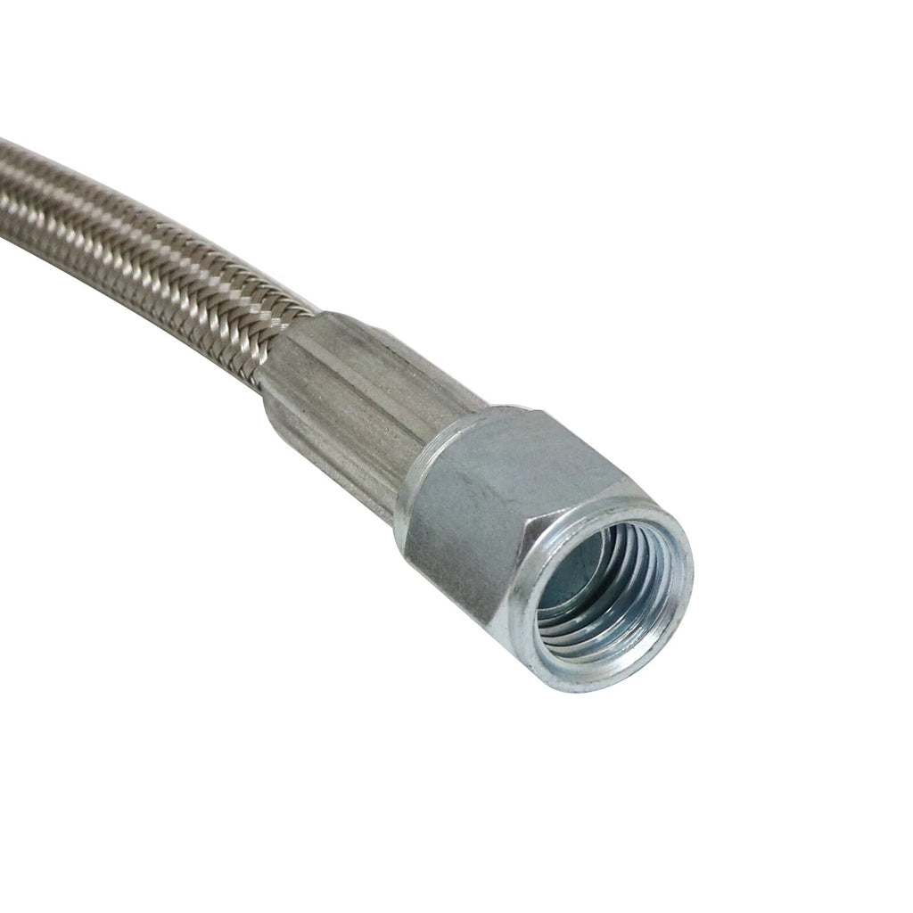 Steel Braided Turbo Oil Feed Line 60" Hose -4AN for