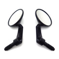 Pair of 7/8" Handle Bar End Round Side Rear View Mirrors for Motorcycle