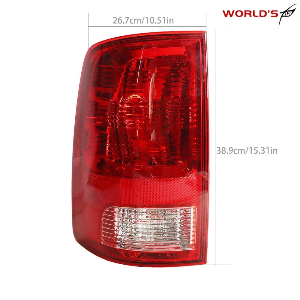 Red Brake Tail Lights for Dodge Ram 1500 2500 3500 (2010–2018)