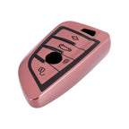 Key Fob Cover for BMW X1 X3 X5 X6 TPU Black Pink