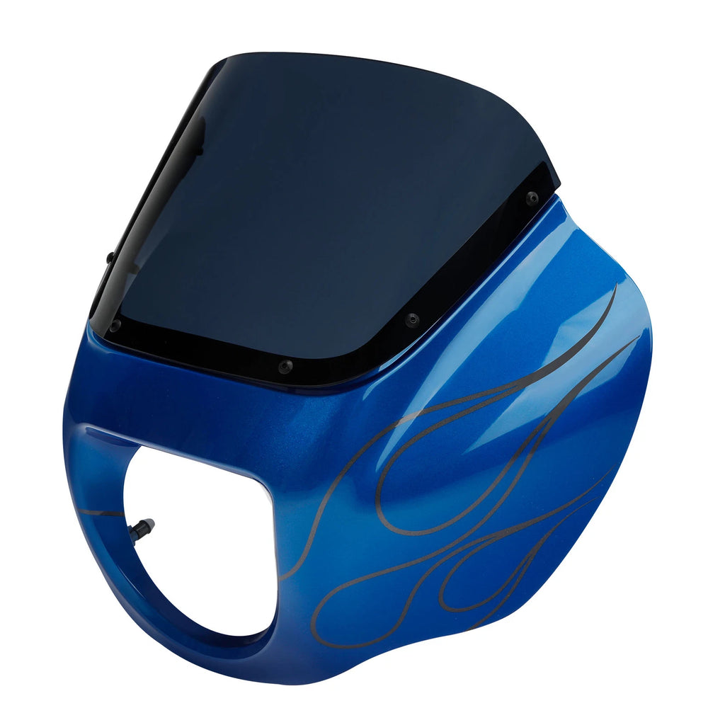 Headlight Fairing Windshield for Harley Street Bob (2018–2025) Electric Blue
