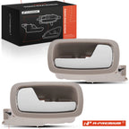 2X Front Interior Door Handle for Chevy Cobalt (2005–2007) Chrome Beige