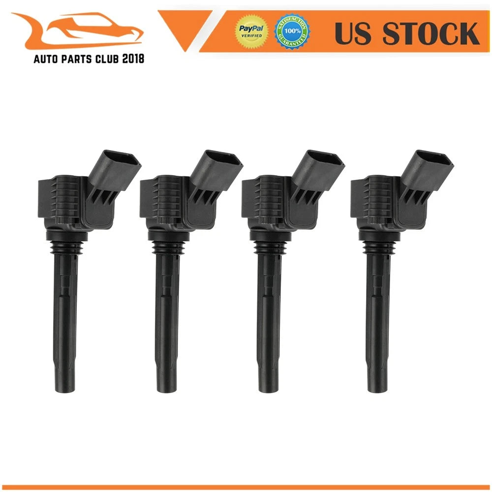 Set of 4 Ignition Coils for Volkswagen Tiguan Atlas Passat (2020–2023) 2.0L
