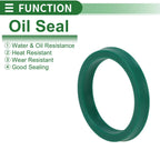Set of 5 Oil Seal Rotary Shaft Seal 26x32x4.7mm High Pressure Green