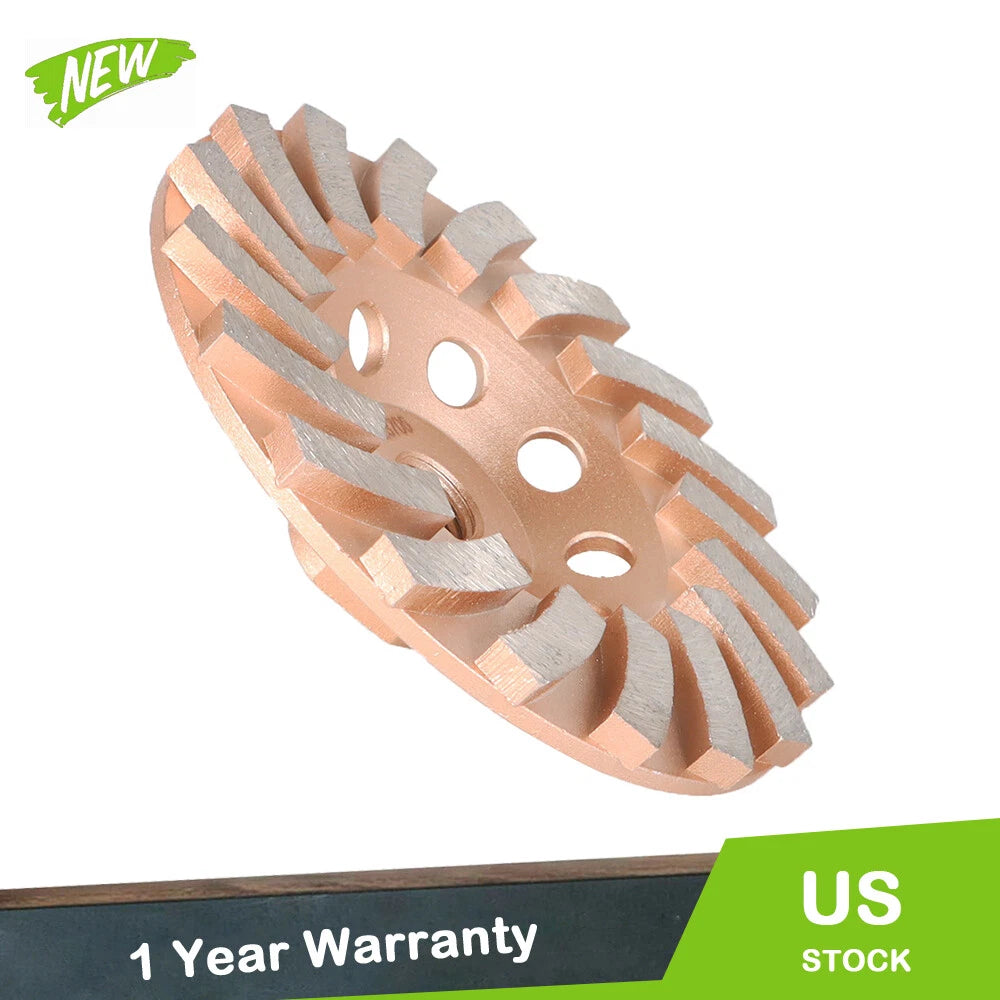 5 Inch Turbo Diamond Grinding Cup Wheel for Concrete (Universal Fit)