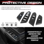 Carbon Fiber Black Inner Window Switch Panel Trim for Honda CR-V (2017-2022)