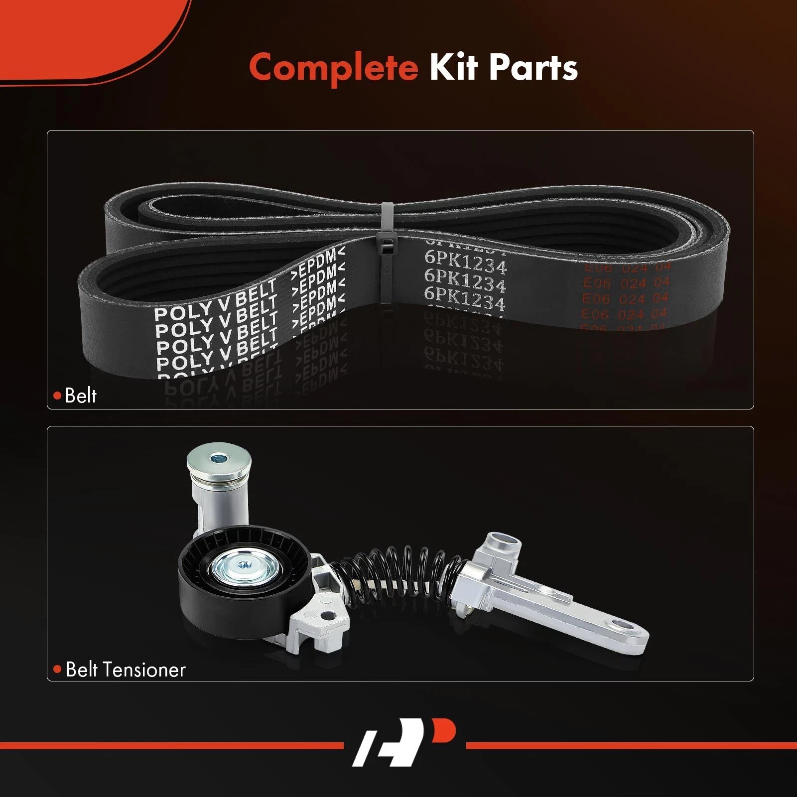 Serpentine Belt Drive Component Kit for Toyota Corolla 2014–2020 Scion 2014–2020