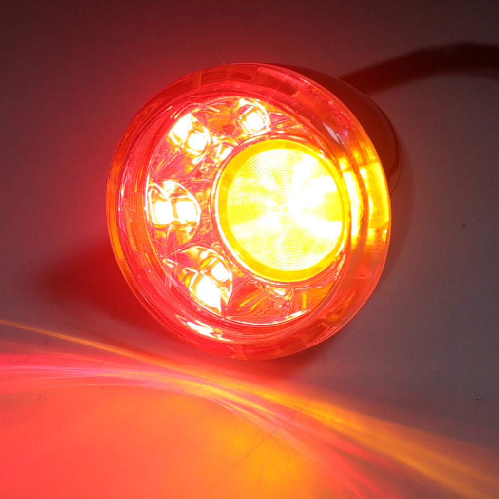 Clear LED Running Brake Turn Signal Indicator Light for Harley XL 883 1200 (1992–2017)