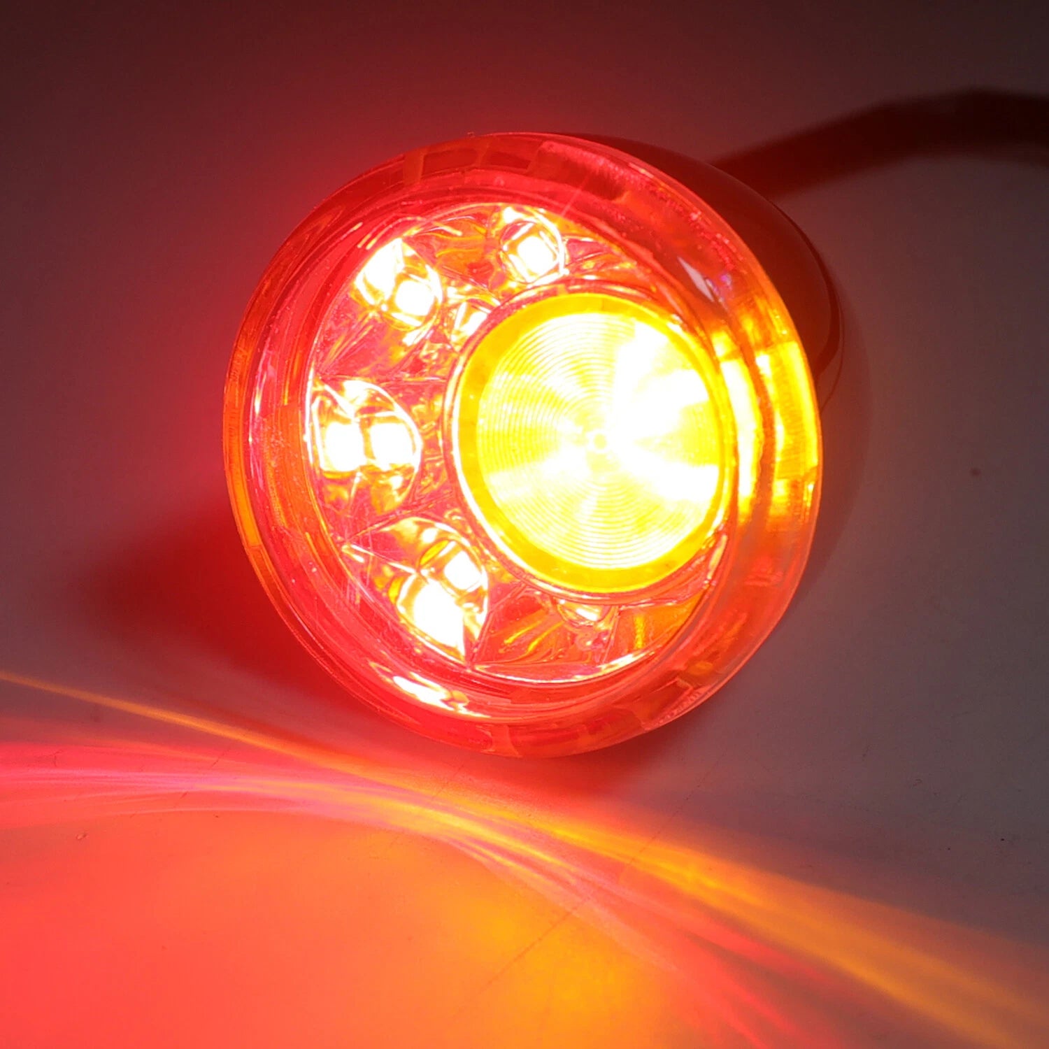 Clear LED Running Brake Turn Signal Indicator Light for Harley XL 883 1200 (1992–2017)