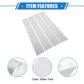 4 x Pillar Door Window Trim Covers for Dodge Ram 1500 (2009-2010) Silver Tone