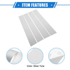 4 x Pillar Door Window Trim Covers for Dodge Ram 1500 (2009-2010) Silver Tone