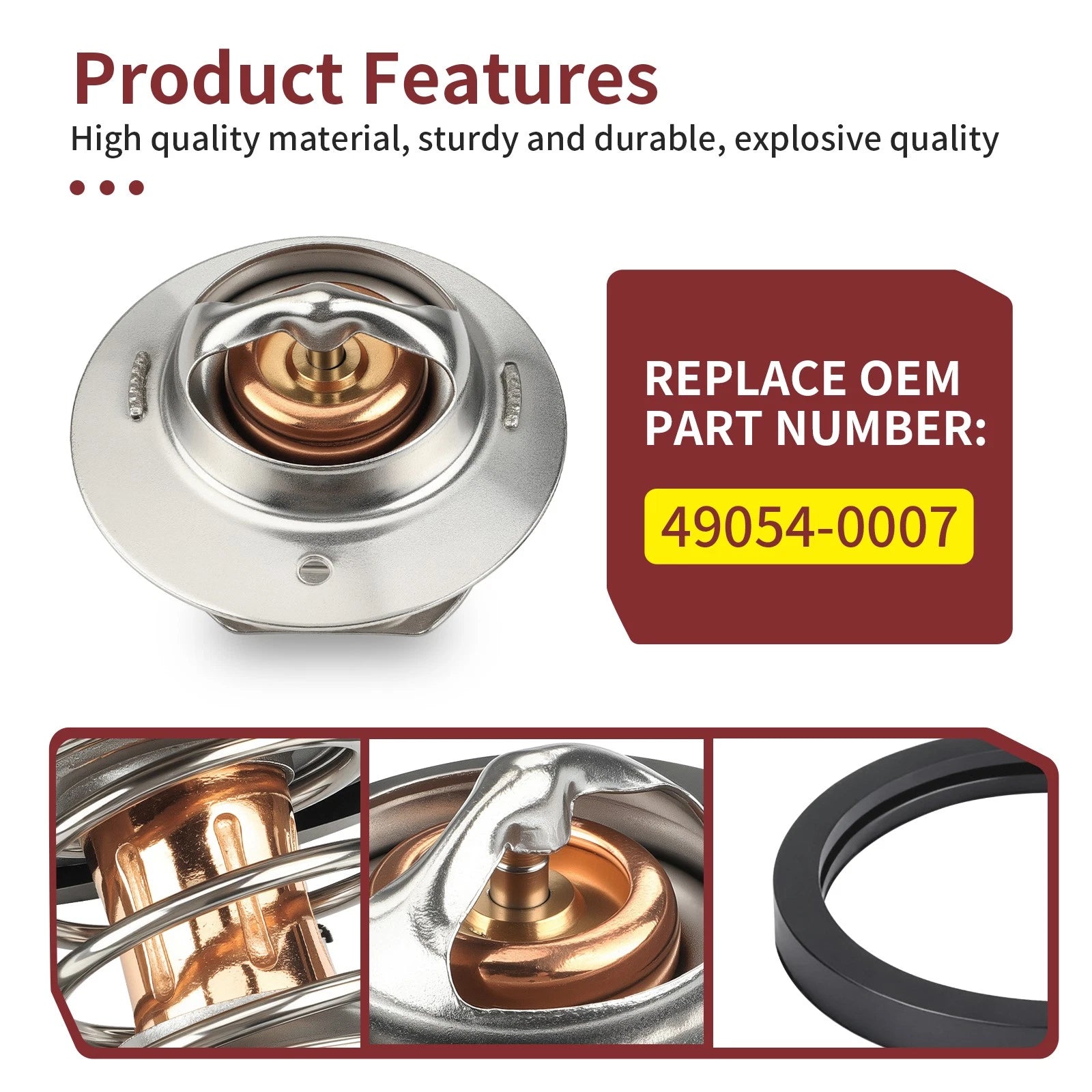 Thermostat with O-Ring for Kawasaki PRO-FX PRO-FXR PRO-FXT (2015–2023)
