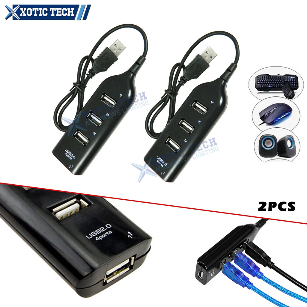 2x 2.0 USB High-Speed Multi HUB Splitter for Mac PC Laptop (2010–2016)