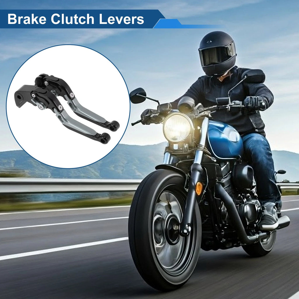 Brake Clutch Levers for Suzuki GSXR1000 (2009–2019) Black Titanium 1 Pair