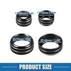 Set of 3 Console AC Audio Volume Knob Ring Covers for BMW F20 F22 F30 F31 Black