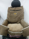 Seat Armour Tan Pet Bed w/Chevy Logo - SAR123T for Most Vehicles