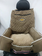 Seat Armour Tan Pet Bed w/Chevy Logo - SAR123T for Most Vehicles