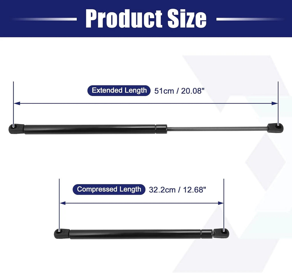 2X Tailgate Lift Support Struts for Skoda Octavia (2004-2013)