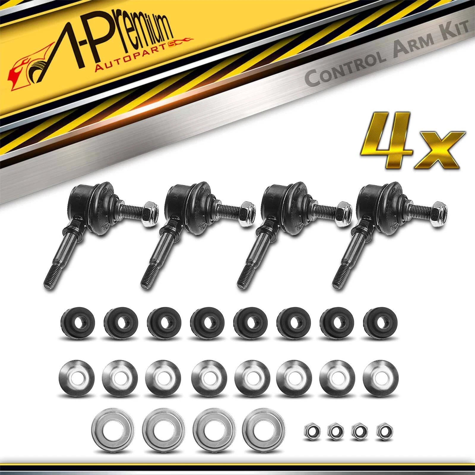 Set of 4 Sway Bar Links for Chevy Metro (1998–2001) Geo Metro (1995–1997)
