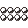 Set of 8 D Ring Weld-On Tie Down Rings for Flatbed Truck Trailer