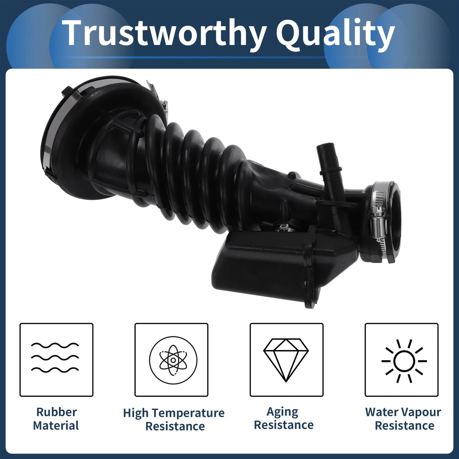 Engine Air Intake Hose for Chevrolet Malibu 1.5L Turbocharged (2016–2023) No.696409 Rubber