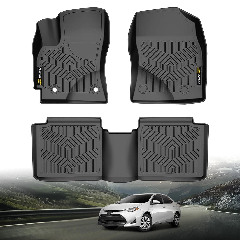 Set of 4 All Weather TPE Floor Mats for Toyota Corolla (2014–2019)