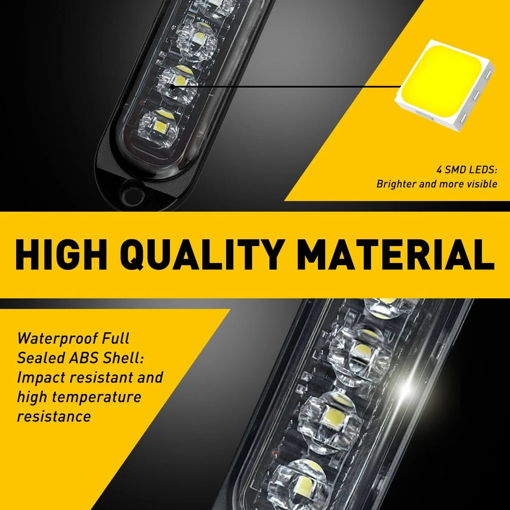 2X AUXITO 9145 9140 H10 LED Fog Driving Light Bulbs 3000K 4000LM