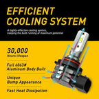 2X AUXITO HB4 9006 LED Fog Light Bulbs 6000K for
