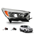 Passenger Side Halogen Headlight for Ford Escape (2017–2019) Chrome RH