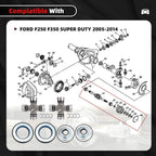 Front Axle Seal & U Joint Kit for Ford F250 F350 Super Duty (2005–2014)